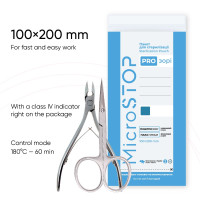 Microstop Sterilizační-kraftové sáčky Průhledné 100x200mm