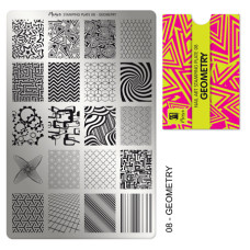 Moyra Stamping destička č. 08 Geometry